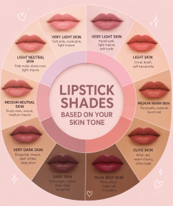 pastel lipstick shades wheel